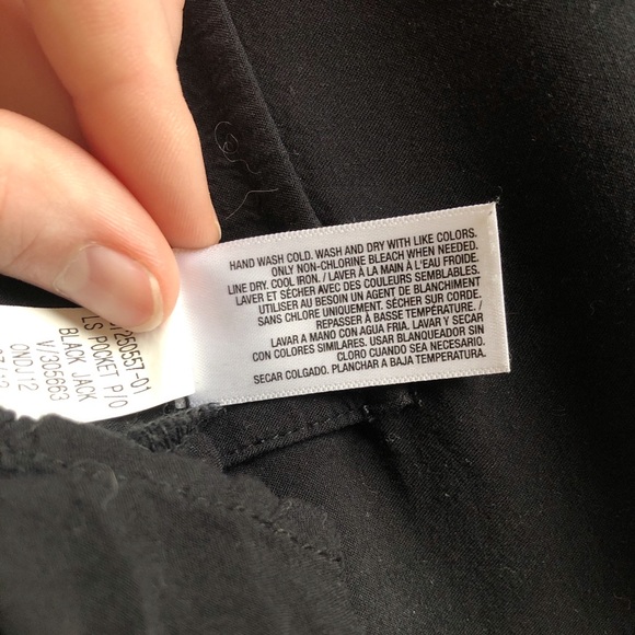 Black long sleeve, half button up old navy top - Picture 4 of 7